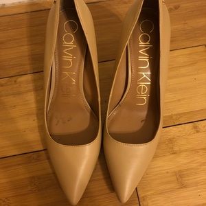 Calvin Klein Nude Pointed Heels